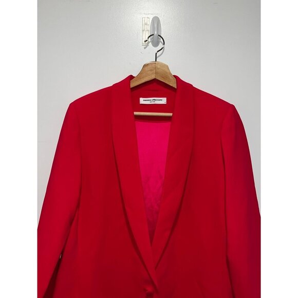Amanda Uprichard Shawl Collar Blazer in Azalea  womens  Size Medium - Picture 3 of 9